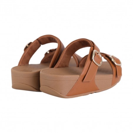 CIABATTA LULU ADJUSTABLE LEATHER SLIDES FIT FLOP ES7 592