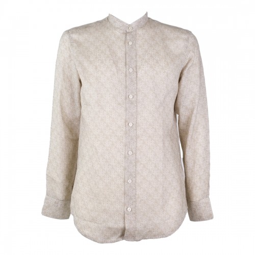 CAMICIA GEOMETRICA IN LINO BASTONCINO B2116.COREANO 07