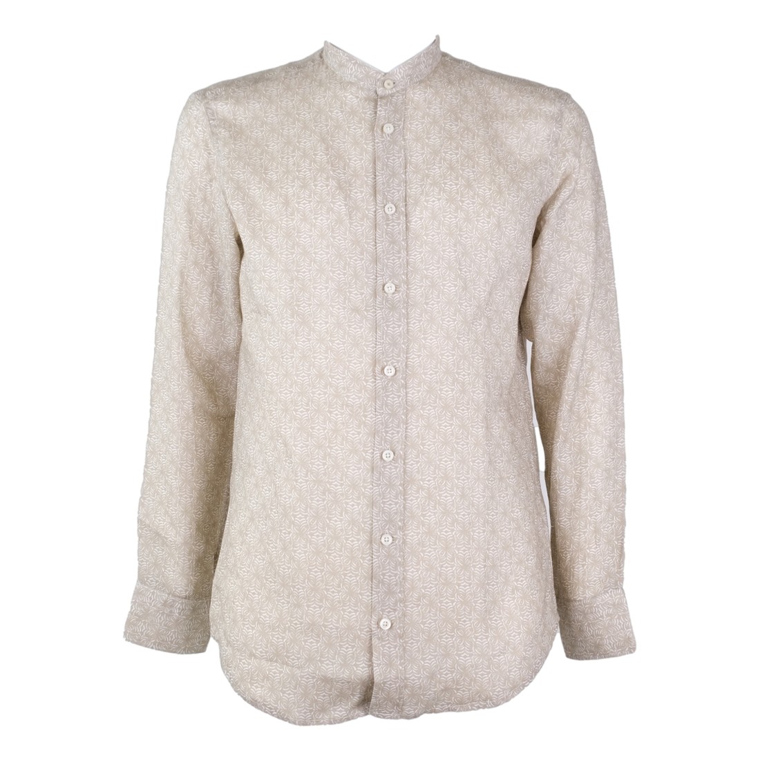 CAMICIA GEOMETRICA IN LINO BASTONCINO B2116.COREANO 07