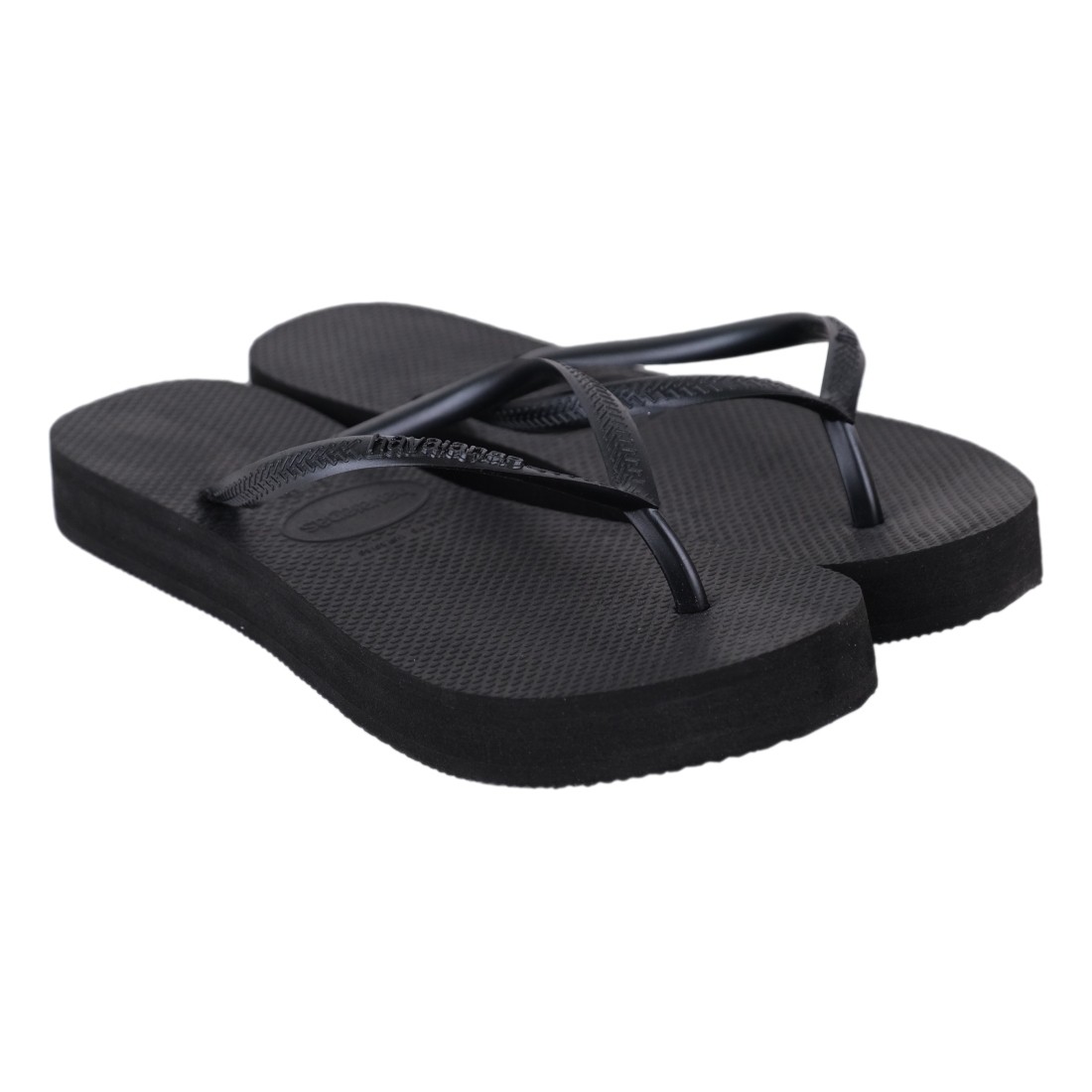 INFRADITO GOMMA HAVAIANAS SLIMFLATFORM BLACK