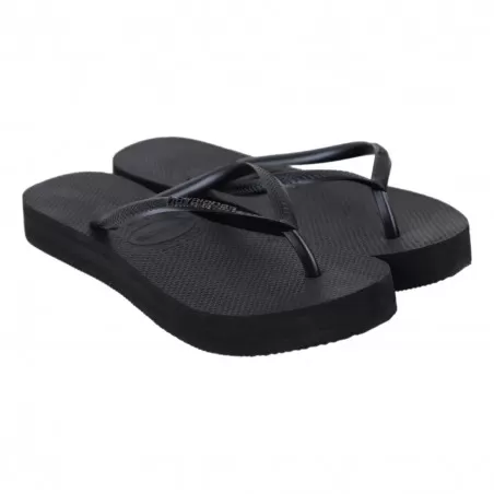 INFRADITO GOMMA HAVAIANAS SLIMFLATFORM BLACK