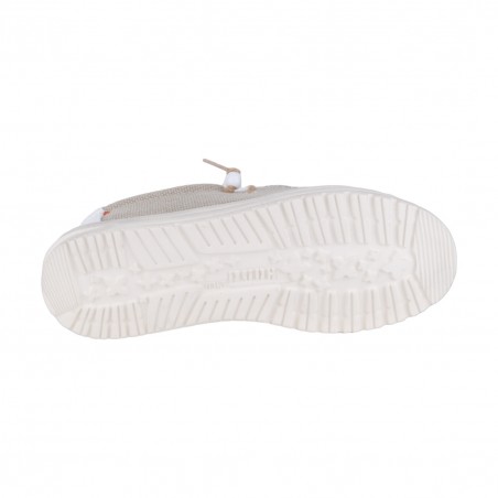 MOCASSINO LACCI IN TESSUTO HEY DUDE WALLYBRAIDED WHITE