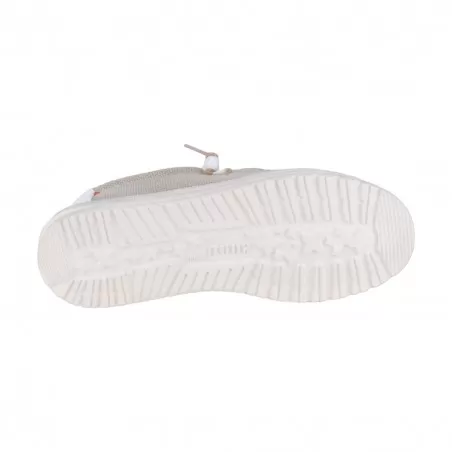 MOCASSINO LACCI IN TESSUTO HEY DUDE WALLYBRAIDED WHITE