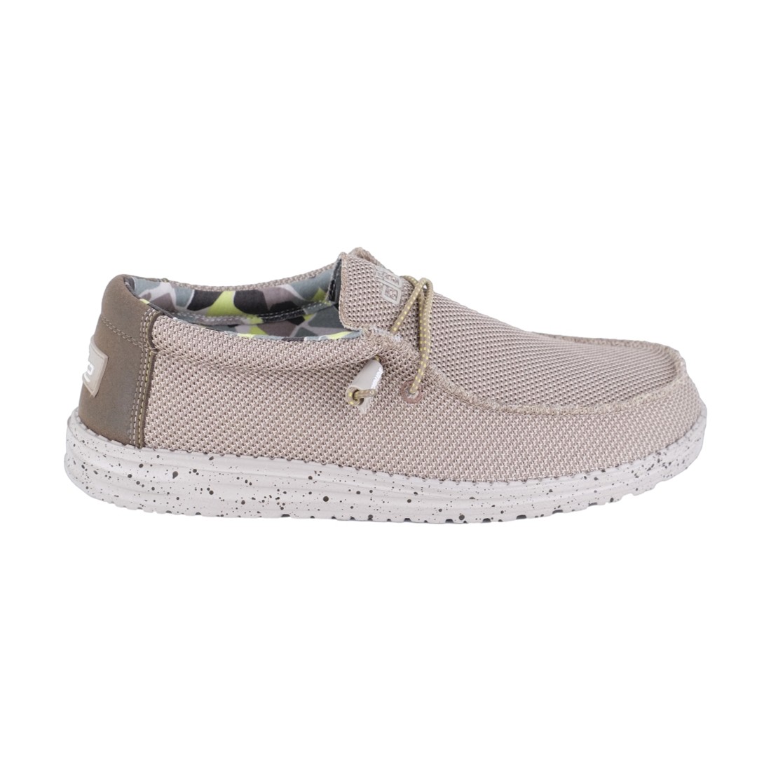 MOCASSINO LACCI IN TESSUTO HEY DUDE WALLYSOX CAMEL
