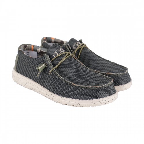 MOCASSINO LACCI IN TESSUTO HEY DUDE WALLYSOX PINE