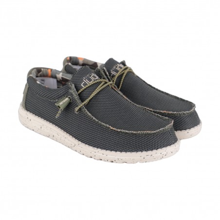 MOCASSINO LACCI IN TESSUTO HEY DUDE WALLYSOX PINE