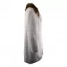 CAPPOTTO LUNGO COLLO LUPO BB COUTURE COURMAYEUR VANIGLIA