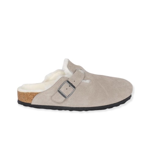 SABOT BOSTON  SHEARLING BIRKENSTOCK 1017651 STONE